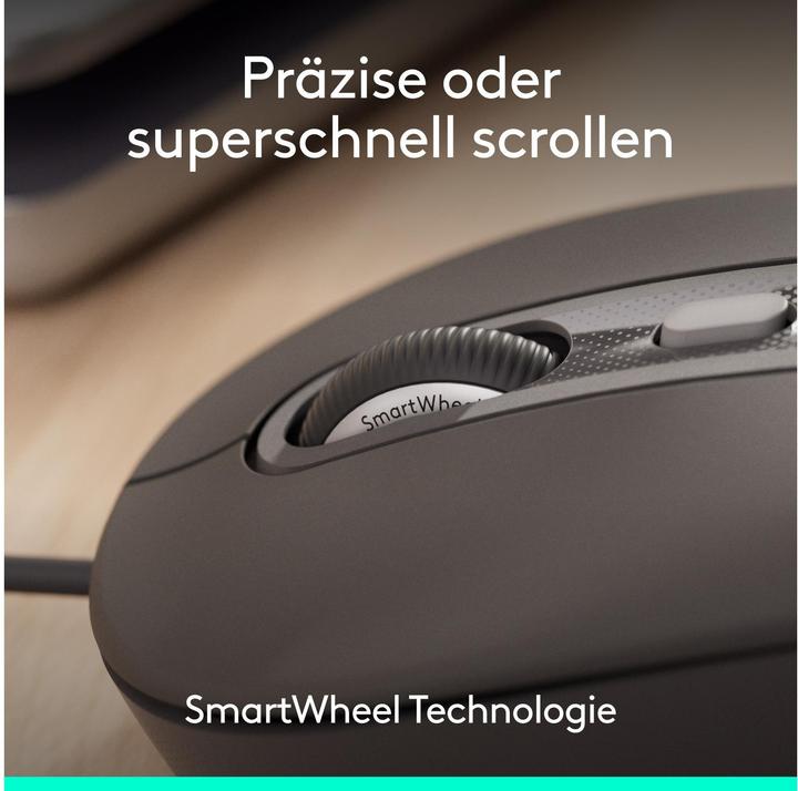 Actual product image Logitech LOGI Wired Mouse M520 for Business, Wired Mouse (Cable)