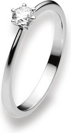 Image du produit Natsumi Schmuck Bague diamant or blanc 18C/750 0.20 ct H si (55, Or 750/18 K)