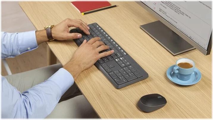 Actual product image Logitech Set MK235 (Eng. Int., Wireless)