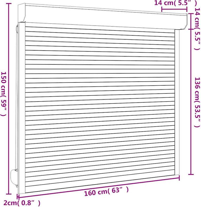 Actual product image VidaXL Helin (160 x 150 cm)