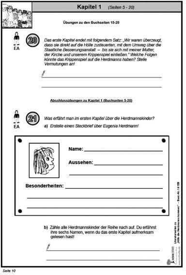 Nährwerte und Zutaten Hilfe die Herdmanns kommen / Literaturseiten (Deutsch, Ulrike Kohl Stolz, KOHL VERLAG Der Verlag mit dem Baum, 2006)