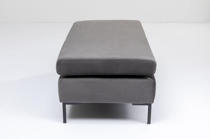 Immagine prodotto Kare Design Sgabello Gianni Velvet Grigio Nero (130 cm)