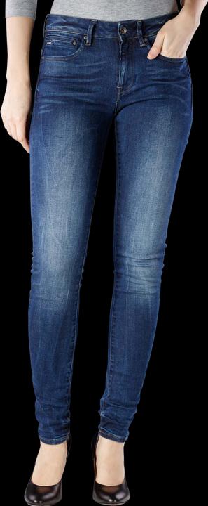 Produktbild G-Star Midge Zip Mid Skinny Jeans dark aged (W28/L30)