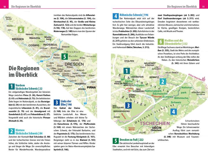 Produktbild Reiseführer Sächsische Schweiz mit Dresden (Deutsch, Detlef Krell, 2024)