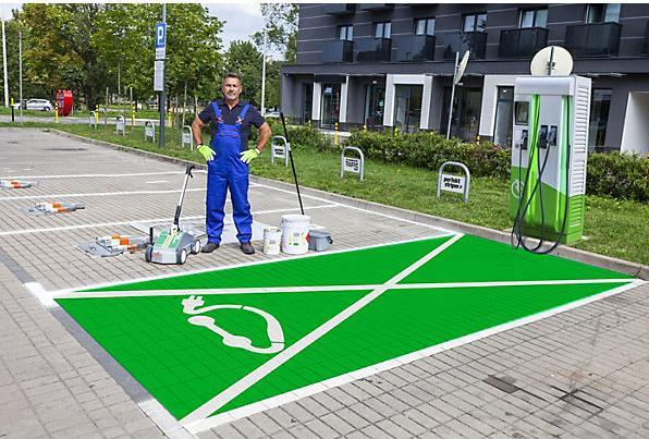 Produktbild Ampere Strassenmarkierungsfarbe (Rot, 3.03 l)