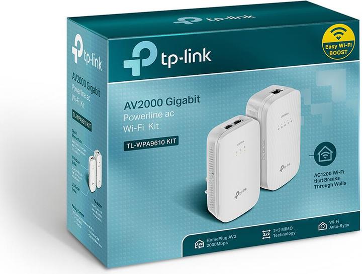 Actual product image TP-Link TL-WPA9610 Powerline Kit (2000 Mbit/s)