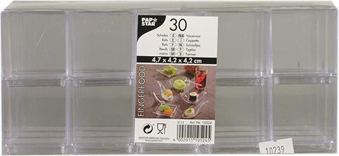 Produktbild Papstar Fingerfood Schalen eckig 55ml (30 x)