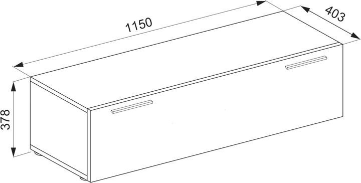 Produktbild VCM Holz TV Wand Lowboard Fernsehschrank Fernso (115 x 36 x 40 cm)