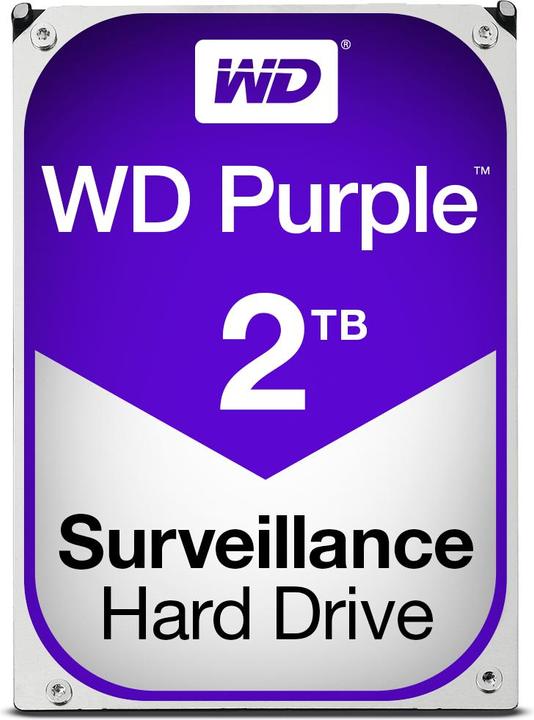 Actual product image WD Purple WD20PURX hard drive (2 TB, 3.5", CMR)