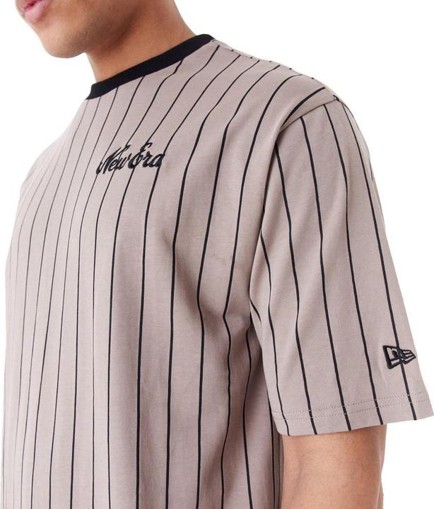 Actual product image New Era Oversized shirt - PINSTRIPE ash brown - XL (XL)