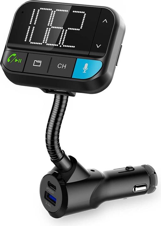 Produktbild Nedis Kfz Audio FM Transmitter | Schwanenhals | freisprechend | 2 " | Scharz-weiss Monitor | Bluetoot