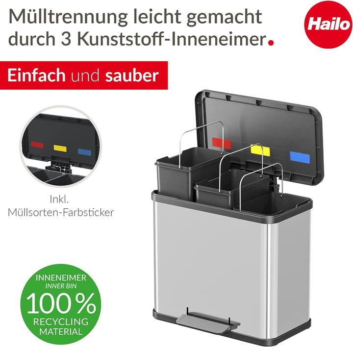 Produktbild Hailo Öko trio Plus (33 l)