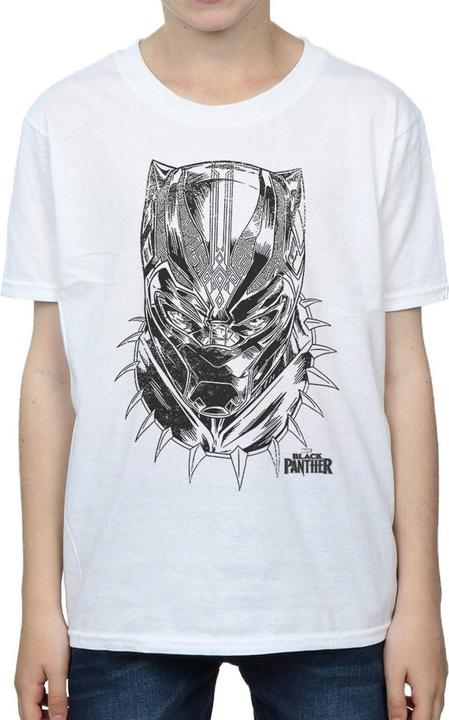 Actual product image Boys Black Panther Spray Headshot T-Shirt (152, 158)