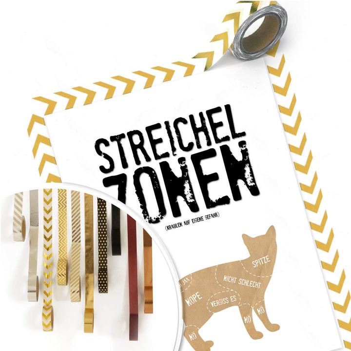 Image du produit Trenddeko Zones de caresses - Chat (24 x 30 cm)