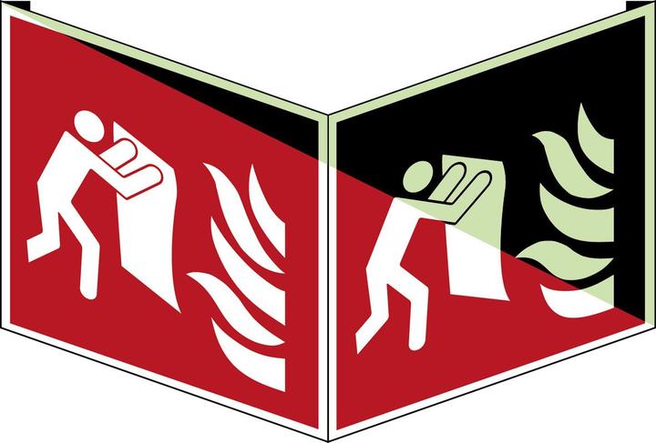 Actual product image Brady Fire blanket - Safety sign - ISO 7010 (B)