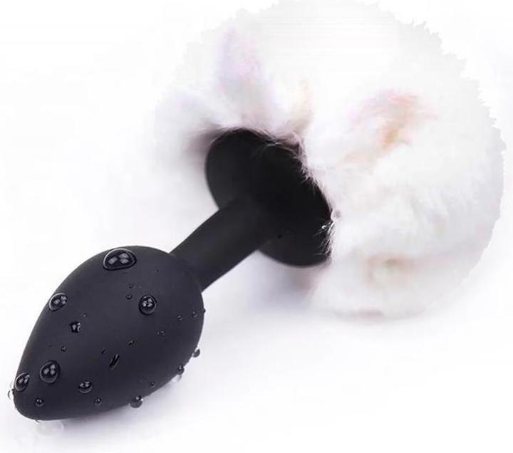 AfterDark Fantasies Butt Plug Supersmooth con Pompon "Bunny-Tail" piccolo
