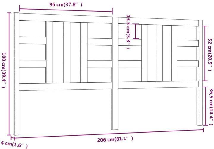 Image du produit VidaXL Lior (206 x 4 x 100 cm)