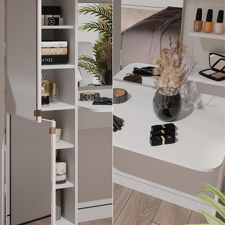 Actual product image Vicco Jasmine with mirror (123 x 33 x 141.5 cm)