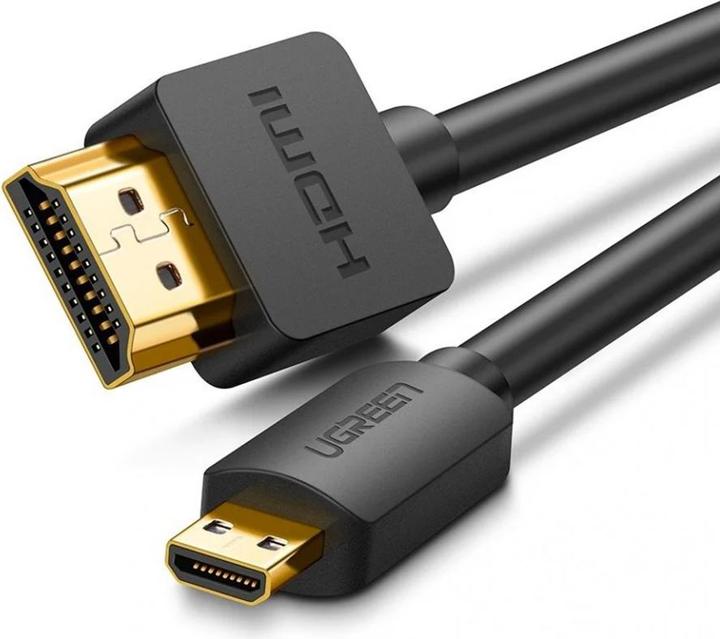 Produktbild Ugreen Micro HDMI - HDMI Cable 4K 3D 2m (black) (2 m, HDMI)