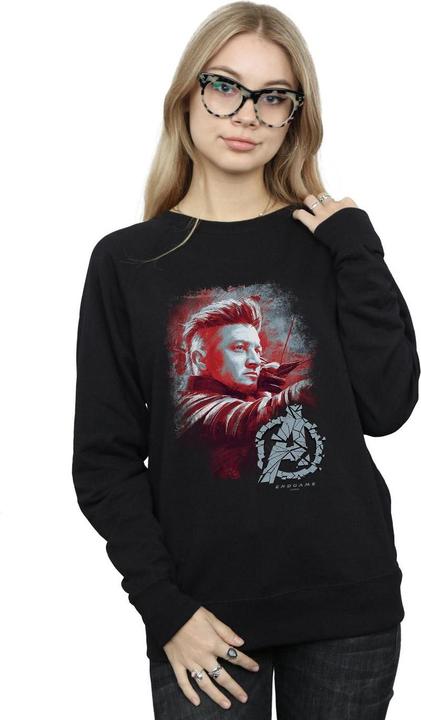 Actual product image Womens/Ladies Avengers Endgame Hawkeye Brushed Sweatshirt (XXL)