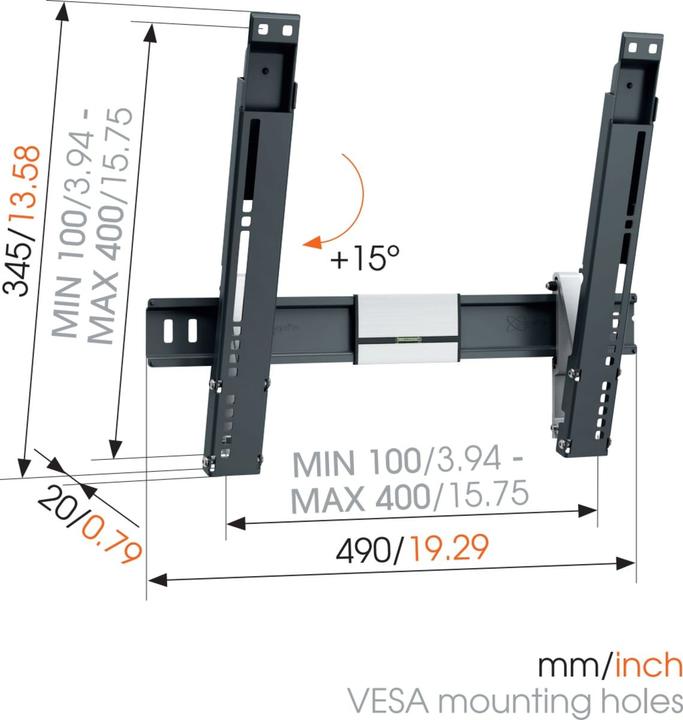 Produktbild Vogels Thin 415 (Wand, 55", 18 kg)