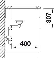 Produktbild Blanco Subline 500-U (Unterbauspüle, 53 cm, 46 cm)