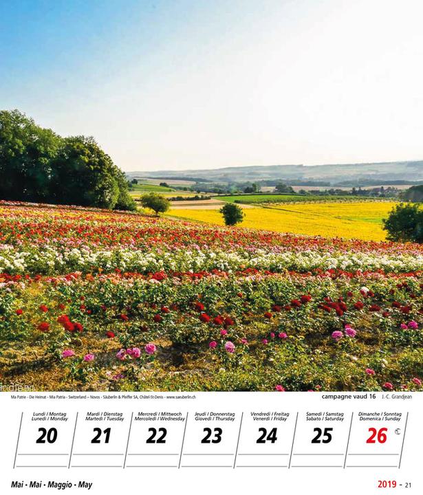Produktbild Novos Bildkalender Ma Patrie/Die Heimat/Mia patria/Switzerland