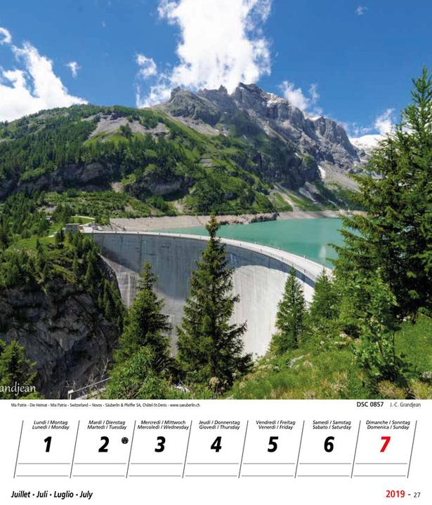Produktbild Novos Bildkalender Ma Patrie/Die Heimat/Mia patria/Switzerland
