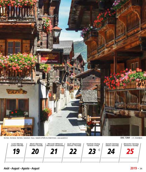 Produktbild Novos Bildkalender Ma Patrie/Die Heimat/Mia patria/Switzerland