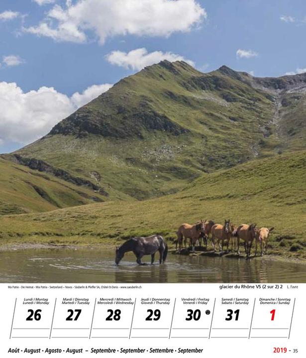 Produktbild Novos Bildkalender Ma Patrie/Die Heimat/Mia patria/Switzerland