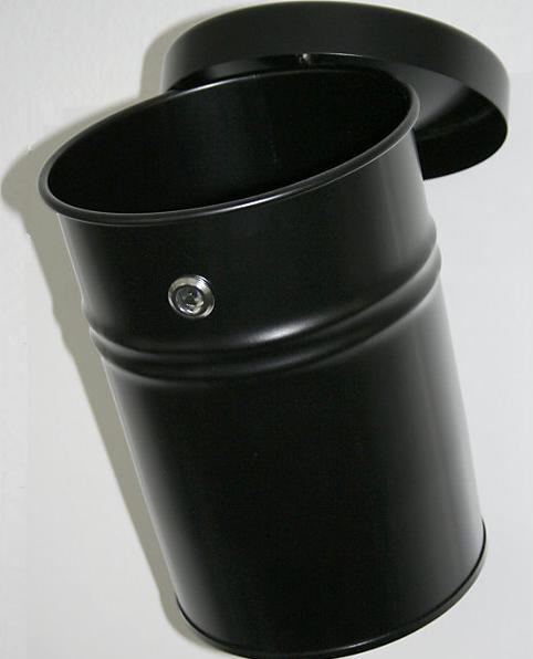 Actual product image kaiserkraft Wall waste garbage can, lockable (16 l)