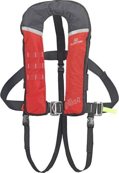 Actual product image Plastimo Pilot290 car lifejacket with safety harness