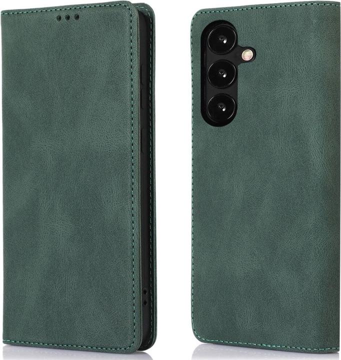 Image du produit Cover-Discount Galaxy A25 5G - Housse Vintage Flip Case verte (Samsung Galaxy A25 5G)