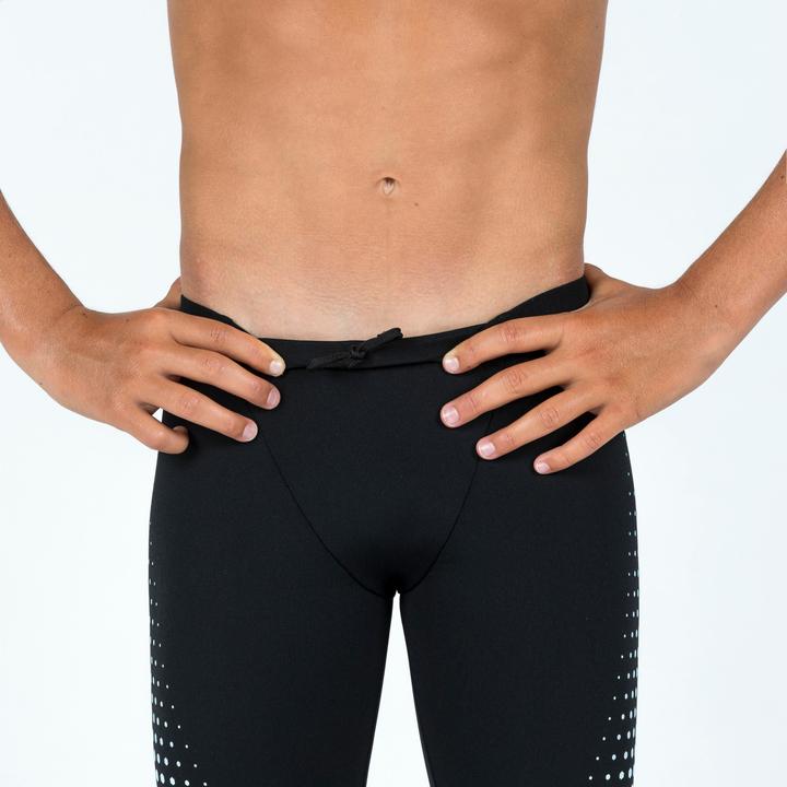 Immagine prodotto Nabaiji Badehose Jammer Jungen - 500 Fitib schwarz/weiss (140)