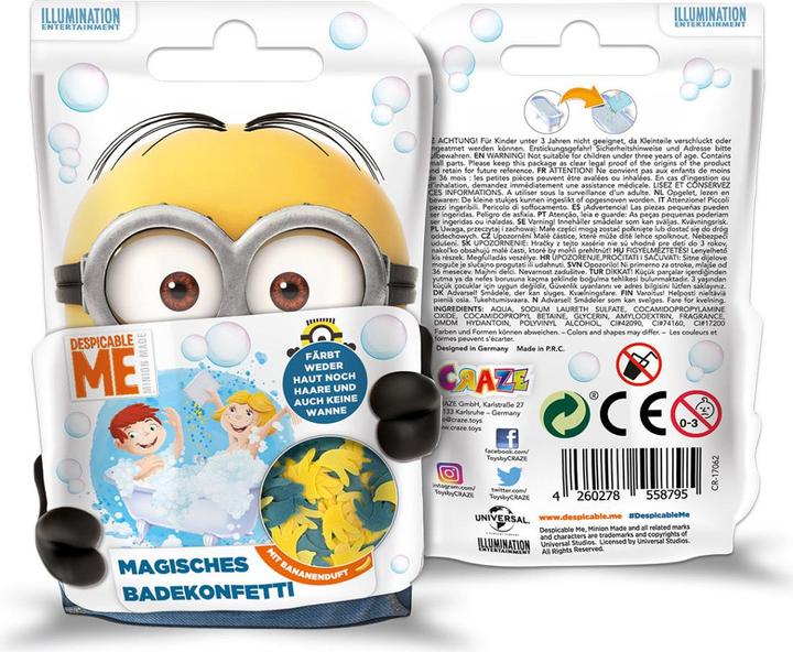 Actual product image Craze Magic bath confetti Minions