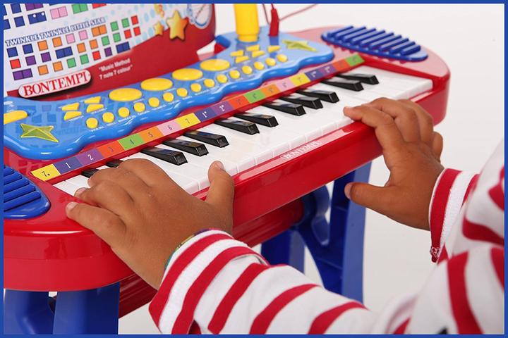 Produktbild Bontempi E-Keyboard mit Mikrofon und Hocker