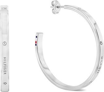 Tommy Hilfiger - Steel hoop earrings Linear 2780956