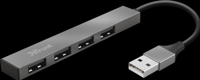 Produktbild Trust I/O-HUB MINI-USB 4PORT/23786 (USB-A, 4 Ports)