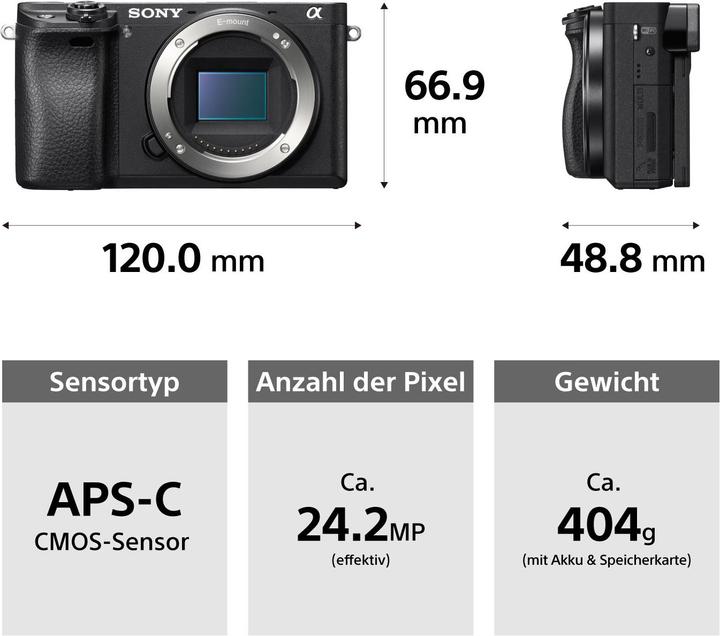Actual product image Sony Alpha a6300 (24 Mpx, APS-C / DX)
