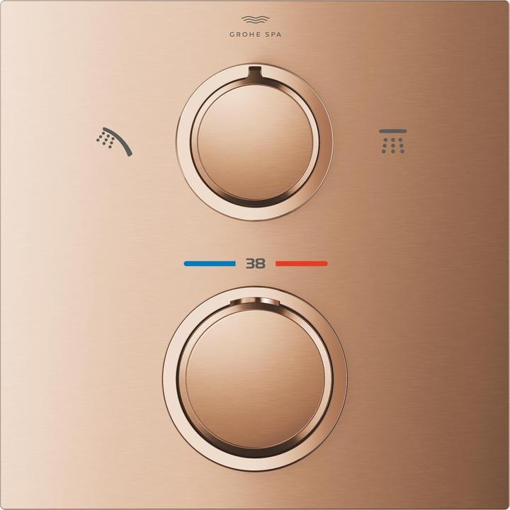 Actual product image Grohe Thermostatic shower mixer ALLURE w 2 W diverter wa sun gebü
