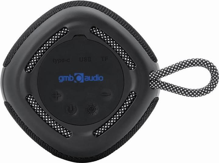 Actual product image Gembird Bluetooth LED speaker black (4 h, Electrical connection)