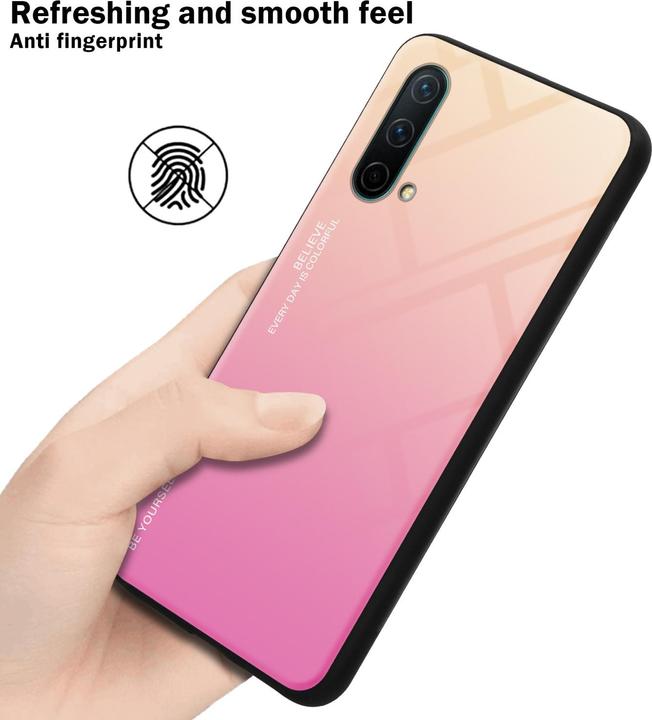 Actual product image Cadorabo TPU 2 colors glass envelope (OnePlus North CE 5G)