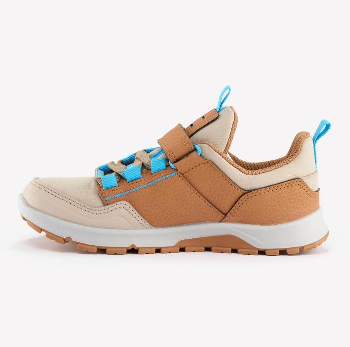 Immagine prodotto Quechua Scarpe da trekking per bambini taglia 28-34 basse con velcro - NH500 marrone/blu (28)
