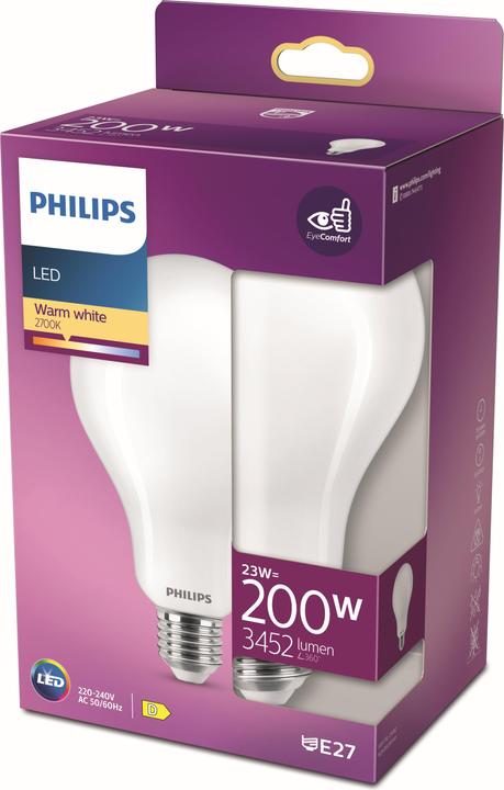 Immagine prodotto Philips Lampada 23 W (200 W) E27 Bianco caldo (E27, 23 W, 3452 lm, 1 x, D)