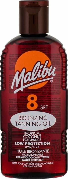 Malibu Huile bronzante (Spray solaire, Jusqu'à SPF 10, 200 ml)