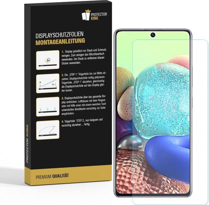 Produktbild Protectorking 2x Panzerfolie Anti-Shock HD Klar (2 Stück, Samsung Galaxy A71)