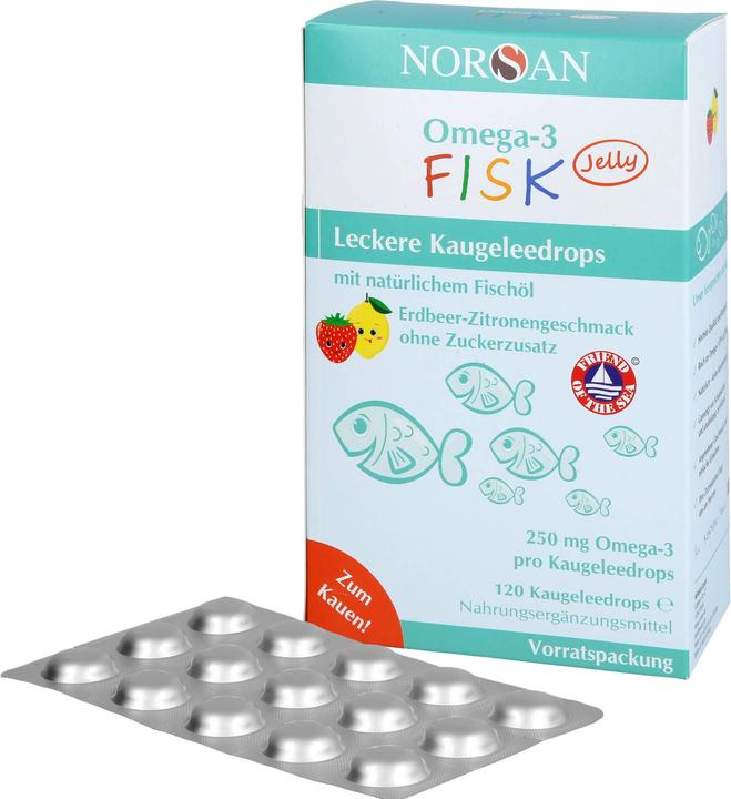 Actual product image Norsan Omega-3 Kids Jelly (120 pcs) (120 Piece, Sweet, 261 g)