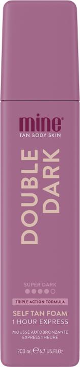 Actual product image Minetan Double Dark Express Self Tan Mousse (Self tanning foam, 200 ml)