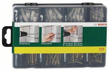 Actual product image Bosch Zubehör Fastening set 173 pieces, drill bits, dowels, screws, bits in sorting box (173 Screws per piece)