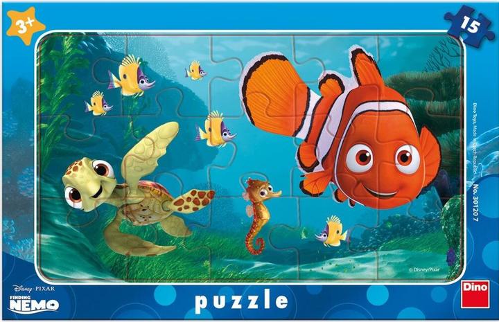 Produktbild Dino Puzzle Findet Nemo: Nemo und die Schildkröte 15 Stück (15 Teile)